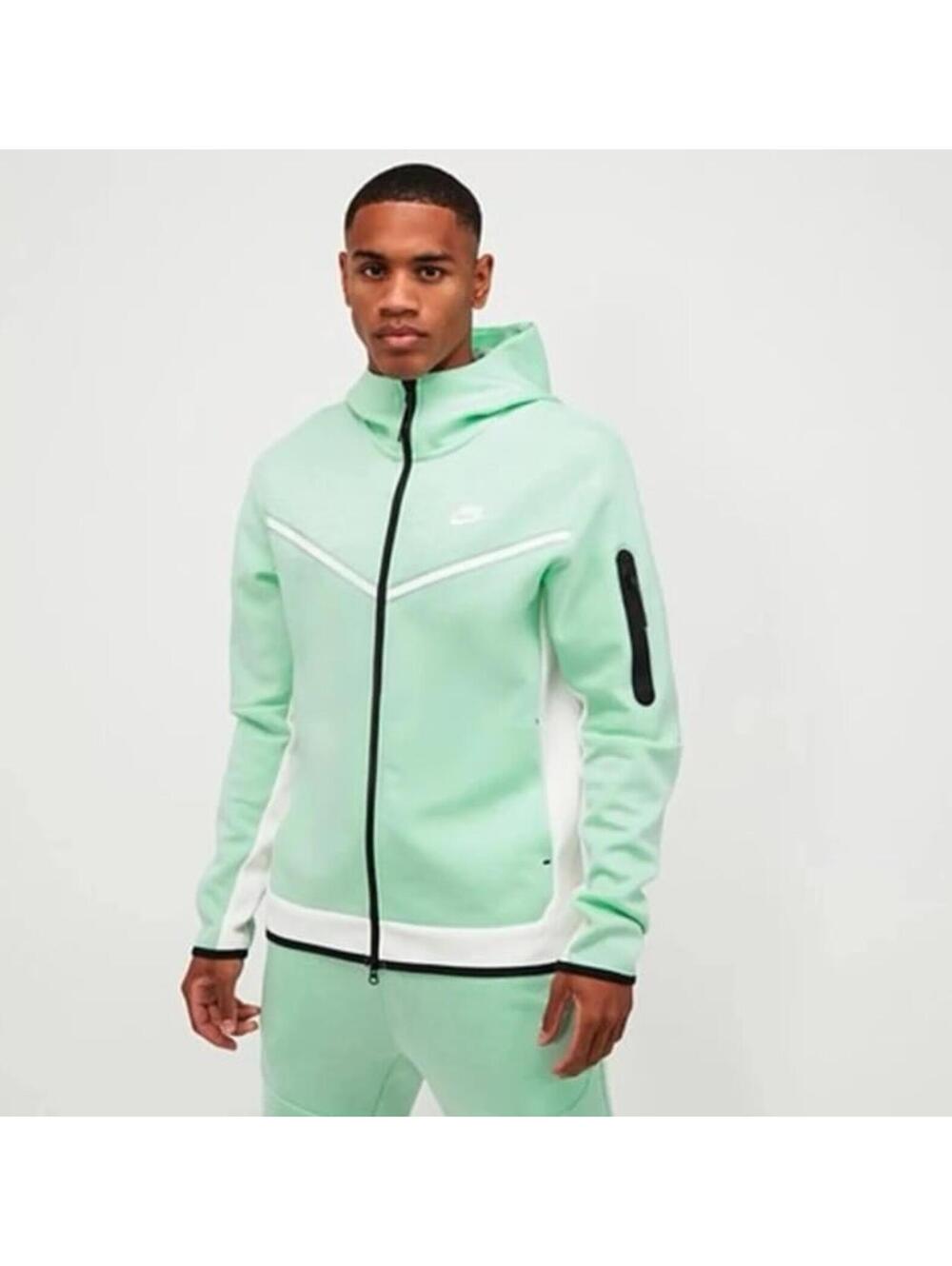 Nike Tech Fleece Windrunner Hoodie Mint Foam Sail Men's 3XL Tall used